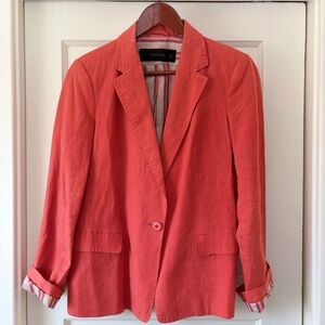 Zara Women's Vibrant Coral Blazer